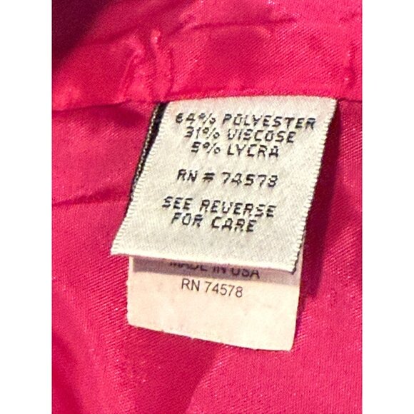 Cache Mirror Button Front Jacket Coat Gray Pink Lining Pockets Size Small - Picture 7 of 9
